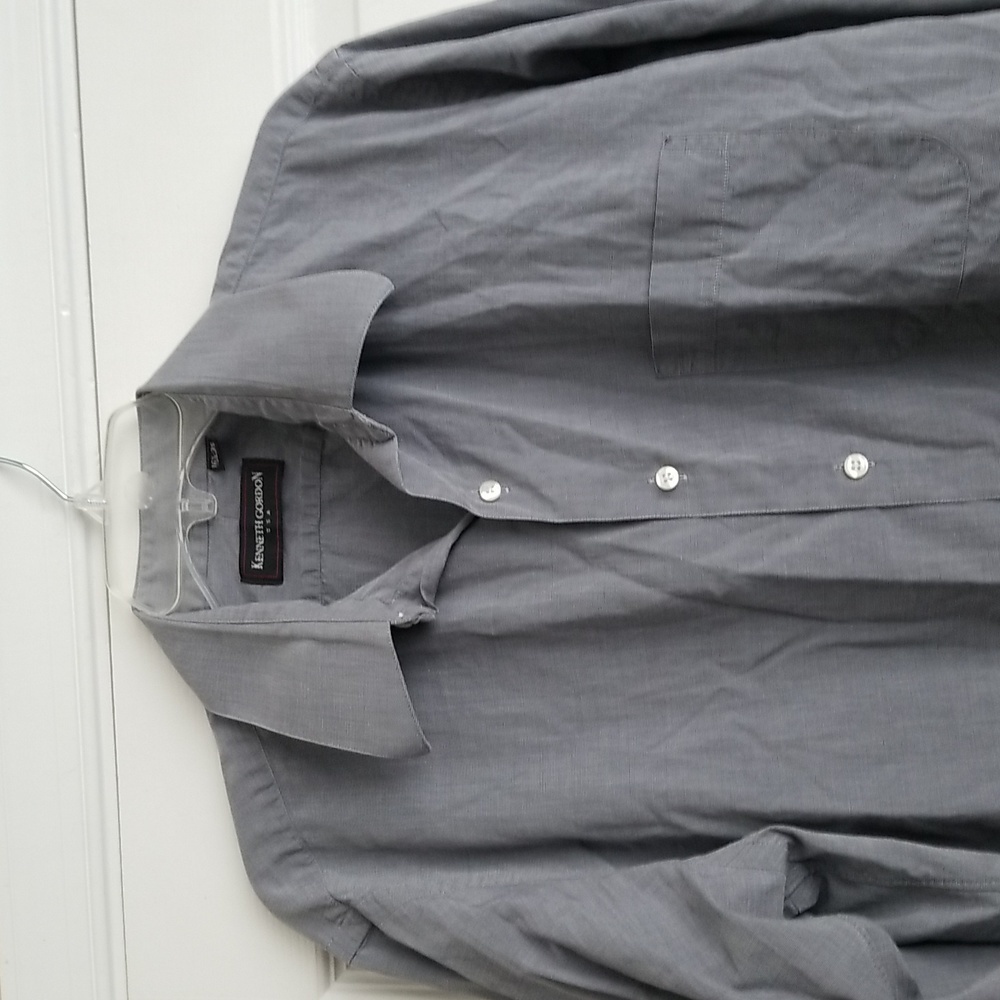 Kenneth Gordon USA Men's Button Down Long Sleeve Shirt - Picture 4 of 10